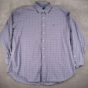 Ralph Lauren Blake Plaid Button Down Purple Preppy Shirt‎ XXL